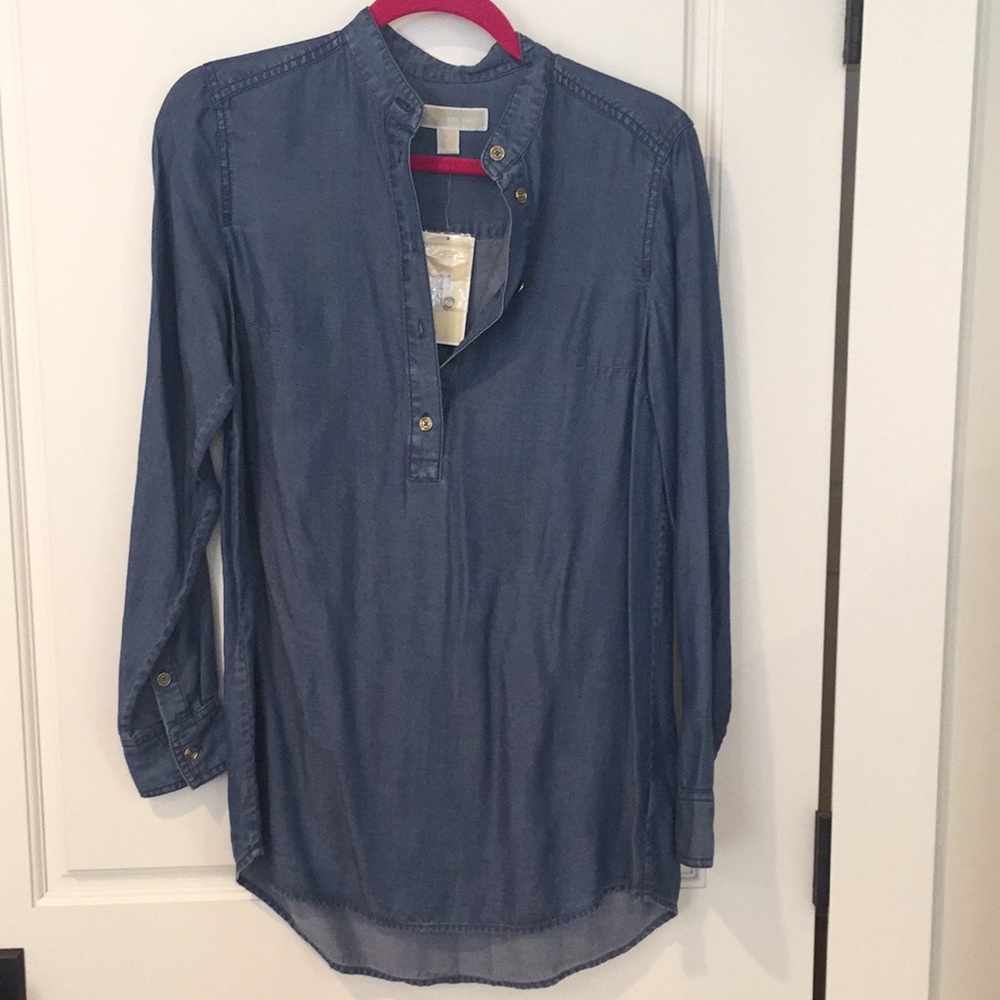 Michael Kors Denim Tunic Top